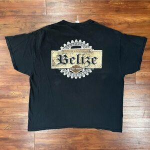 Vintage Harley Davidson Motorcycles Belize Size XXL